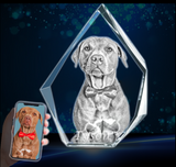 3D crystal, Personalized 3D crystal, 3D crystal photo, Custom 3D crystal engraving, 3D crystal gift, Laser engraved crystal, 3D crystal keepsake, 